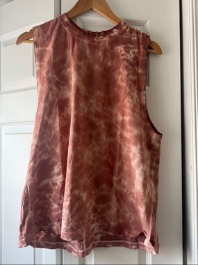 lululemon athletica Rose-Taupe Tie-Dye Muscle Tank